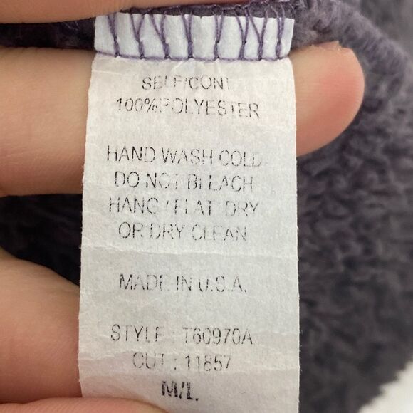 Altar'd State | Purple Hooded Fuzzy Vest With Pockets Medium / Large - Picture 6 of 6